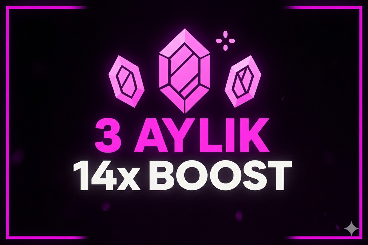 ⭐ DİSCORD 3 AYLIK 14X BOOST